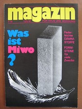 Magazin für Haus und Wohnung Nr. 7 1974 aus DDR - Zeiten * selten * Dämmstoffe