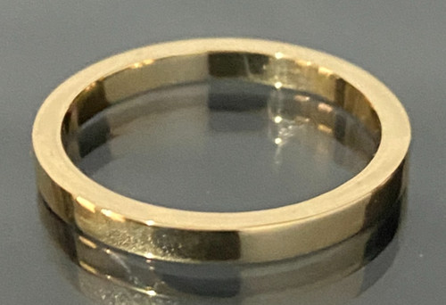 18k yellow gold wedding band - 18k,