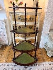 Vintage Hartholz Holz Whatnot