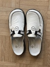 Rieker Damen weisse Sabots Clogs Gr. 38 Slipper neu
