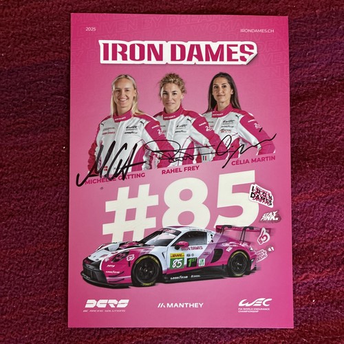 Autogrammkarte wec spa iron - autogrammkarte,