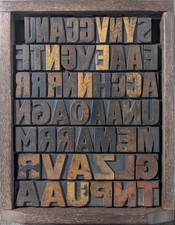 Antik Vintage Buchdruck