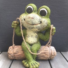XXL Frosch auf Schaukel 34cm x