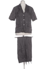 Bonita Anzug Damen Kostüm Set Zweiteiler Gr. EU 40 Leinen Grau #feazneb