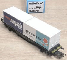 Märklin 84670 Containerwagen Magazin 1990 / 1965