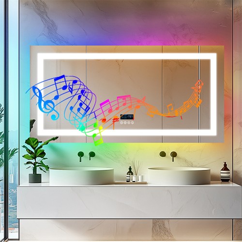 Spiegel mit rgb beleuchtung - spiegel,