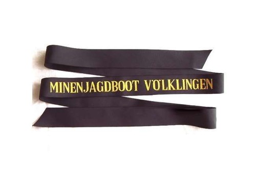 Mützenband minenjagdboot - bw,