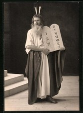 Ansichtskarte Oberammergau, Passionsspiele 1960, Georg Lang als Moses 