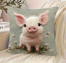 Schweinchen kissenbezug mit - schweinchen-kissenbezug,