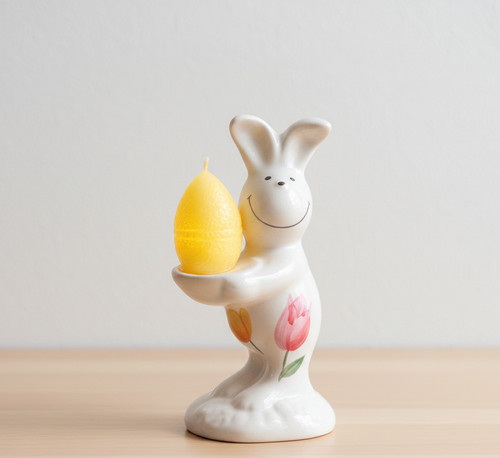 Osterhase keramik figur - osterhase,