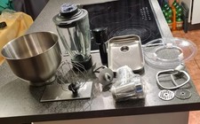 GOURMETmaxx 12864 3in1 Küchenmaschine 5L Edelstahlschüssel 1300W 10 Stufen