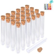 10x Reagenzglas mit Korken im