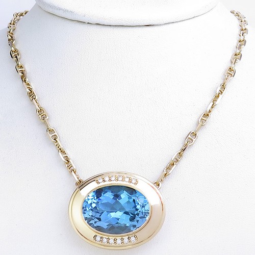 Kette mit anhänger topas - anhänger,