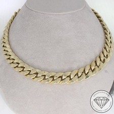 Wert 9790 € Panzer Collier / Kette (64,5 Gramm) 585 14 Karat Gelb Gold xxyy