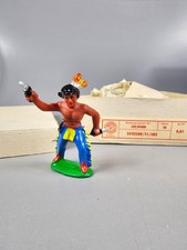 DDR Gummi Indianer Dull Knife blau Trapper Richard Hopf NEU unbespielt