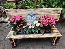 Blumenbank holzbank deko - blumenbank,, holzbank,