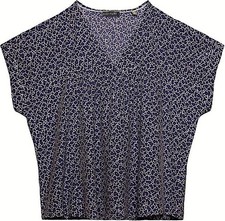 Viskose Shirt Gr. 44/46 Blau