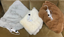 MONT CHALET uni Heizdecke Premium-Fellimitat Timer, waschbar, 130x180cm,  2.600g