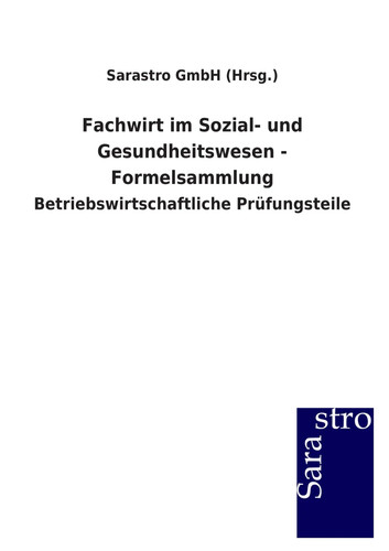 Fachwirt sozial und - fachwirt, im