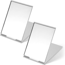 2 Stück Mini Taschenspiegel Tragbarer Reisespiegel Klappspiegel