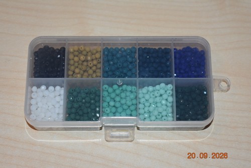 4mm perlen flach sortierbox - perlen,