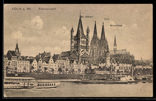 Köln frankenwerft - ak,