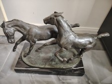 Albert Hussmann  Zwei Fohlen