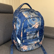 Satch Schulrucksack Blau/rosa Gebraucht