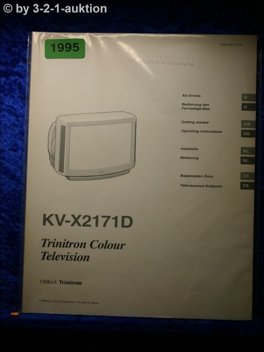 Sony bedienungsanleitung - sony, kv