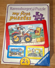 Ravensburger Puzzle 06573, My first puzzles, 3 x 6 Teile, Fahrzeuge, ab 2,5 J.