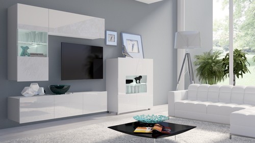 Wohnwand calabrini set - wohnwand,