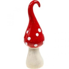 Deko Fliegenpilz Keramik Rot