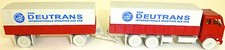 DEUTRANS VEB Spedition rot DDR F 88 Hängerzug Pritsche Plane H0 1:87 UE2   å 