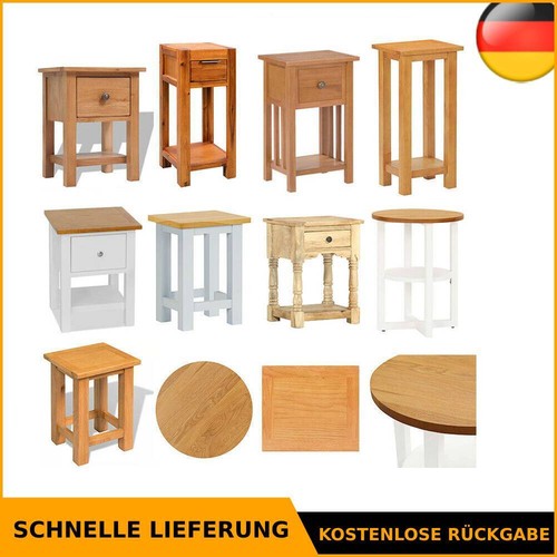Eiche massiv beistelltisch - eiche,