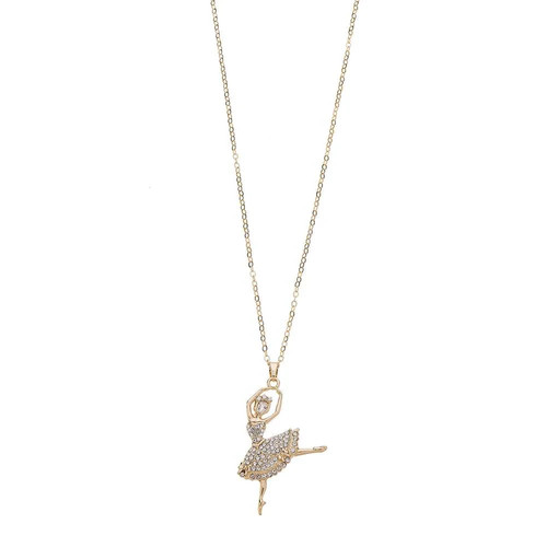 Kette halskette lang ballerina - halskette,