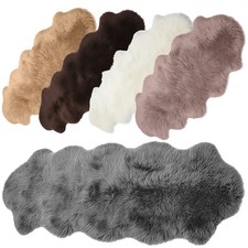 Schaffell 200cm Premium Fell Echtes Lammfell Teppich Naturfell Sheepskin Läufer