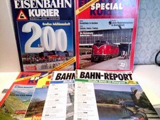 Konvolt: 6 Zeitschriften Eisenbahn Kurier / Bahn Report. div. Autoren: