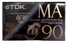 TDK METAL MA 90 ET Kassette Cassette Tape Metal chromdioxid Typ IV NEU, OVP