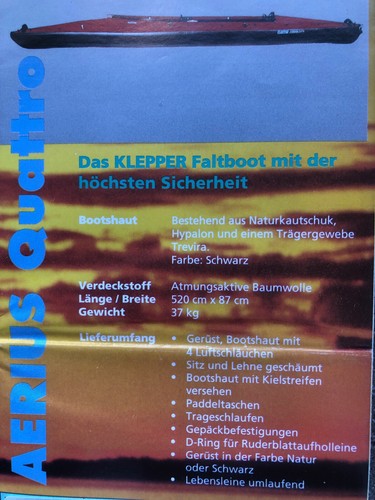Faltboot klepper - faltboot,
