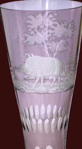 Antike kristall vase pokalglas - antike,
