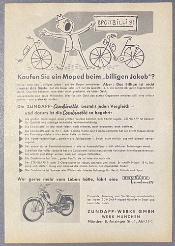 Zündapp combinette werbung - ,