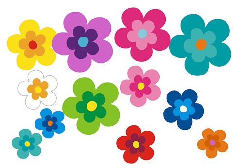 Mini hippie blumen auto - mini,