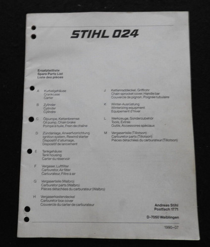 Echtes stihl 024 kettensäge - 024,