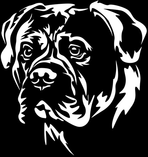 Bullmastiff aufkleber - bullmastiff,