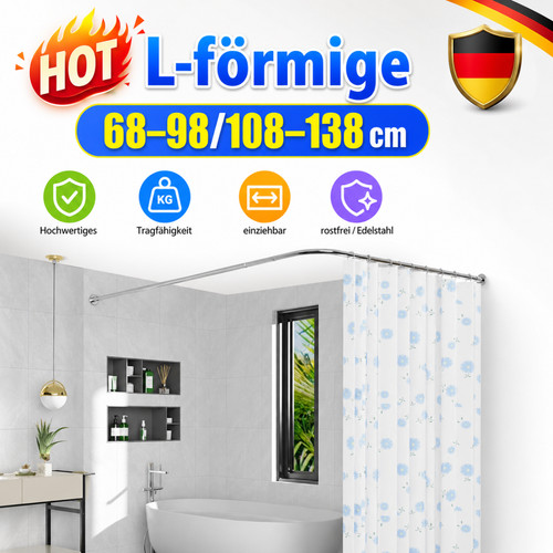 Duschvorhangstange edelstahl - duschvorhangstange,