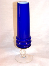 Überfangglas Fußvase ,Cari