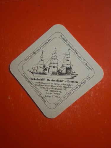 Bierdeckel schulschiff - bierdeckel,