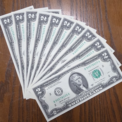 10x dollar scheine - 2,