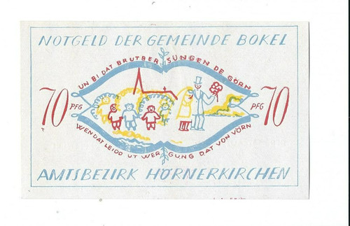 Notgeld bokel gemeinde - bokel,