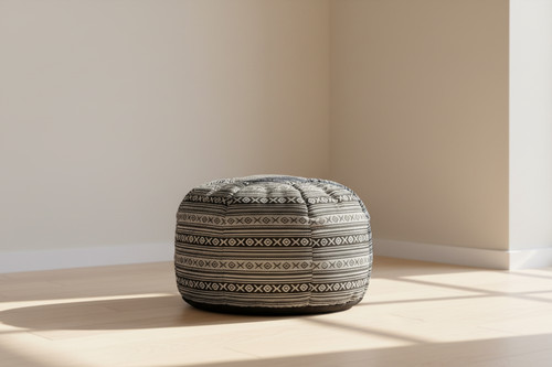 Pouf rundes kissen aus - –,